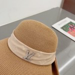 Louis Vuitton Straw Hat with Rolled Hem and Presbyopic Webbing