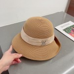 Louis Vuitton Straw Hat with Rolled Hem and Presbyopic Webbing