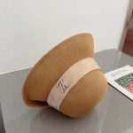 Louis Vuitton Straw Hat with Rolled Hem and Presbyopic Webbing