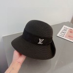 Louis Vuitton Straw Hat with Rolled Hem and Presbyopic Webbing