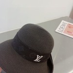 Louis Vuitton Straw Hat with Rolled Hem and Presbyopic Webbing