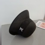 Louis Vuitton Straw Hat with Rolled Hem and Presbyopic Webbing