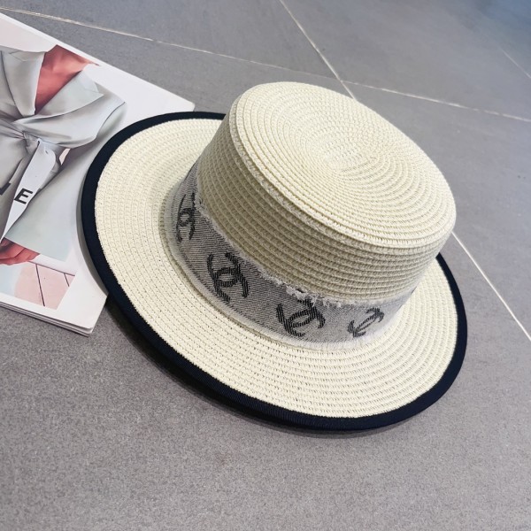 CHANEL bowler hat, sun visor hat