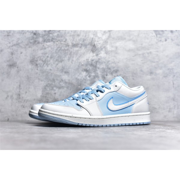 Air Jordan 1 low top blue and white