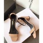 【Saint Laurene Saint Laurent】 YSL summer model thick heeled sandals with 6.5cm high