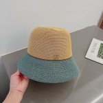 LOEWE color block straw hat, sun hat, foldable