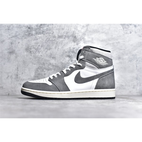 Air Jordan 1 High " Washed Black " Grey and Black
