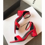 【Saint Laurene Saint Laurent】 YSL summer model thick heeled sandals with 6.5cm high