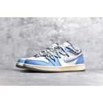 NK Air Jordan 1 Low "Washed Denim Grey Blue