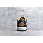 Air Jordan 1 Low Top Black Purple Yellow