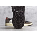 Air Jordan 1 x Travis Scott Joint Black Green Olive Barbell Low Top