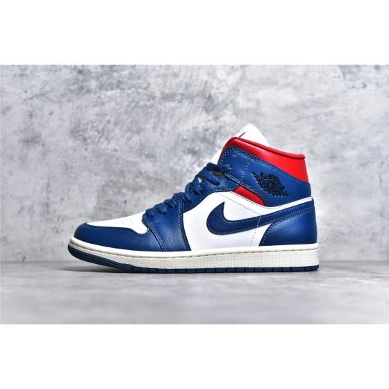 Air Jordan 1 MiD blue and white