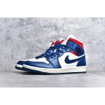 Air Jordan 1 MiD blue and white
