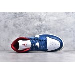 Air Jordan 1 MiD blue and white