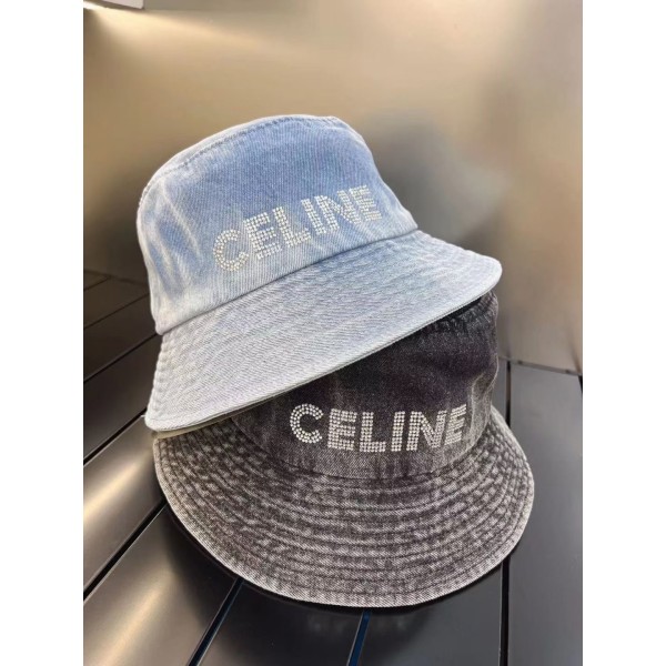 CELINE New New Washed Denim Fisherman