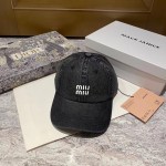 Miu Miu New Denim Baseball Cap