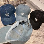 Miu Miu New Denim Baseball Cap