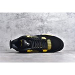 Air Jordan AJ4 Retro Black and Yellow Thundercats