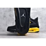 Air Jordan AJ4 Retro Black and Yellow Thundercats