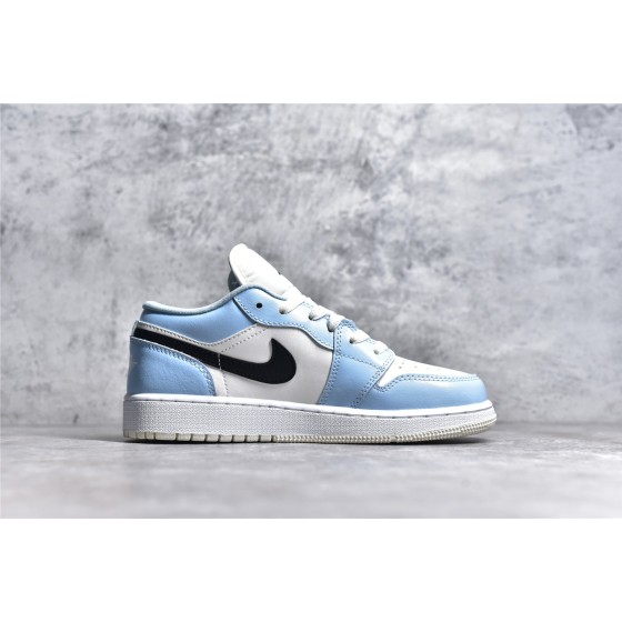 Air Jordan 1 low top white and blue