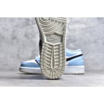Air Jordan 1 low top white and blue