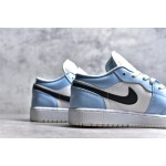 Air Jordan 1 low top white and blue