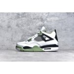 AIR JORDAN 4 Sage Sea Salt White Green Black