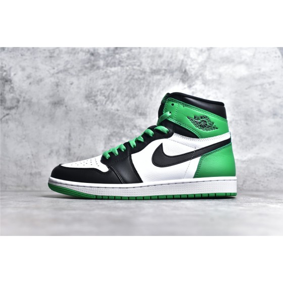 Air Jordan 1 High OG "Lucky Green" Black and Green Toe
