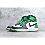 Air Jordan 1 High OG "Lucky Green" Black and Green Toe