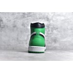 Air Jordan 1 High OG "Lucky Green" Black and Green Toe