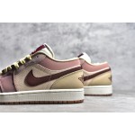 Air Jordan AJ1 Low/Mid Top Smoke Grey Purple Red
