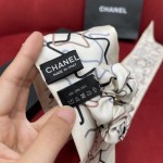 𝐂𝐡𝐚𝐧𝐞𝐥 Ribbon star combination hair tie 100% mulberry silk fabric