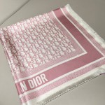 𝐃𝐢𝐨𝐫 ·《Bookmark Square Scarf》Pink 100% Mulberry Silk
