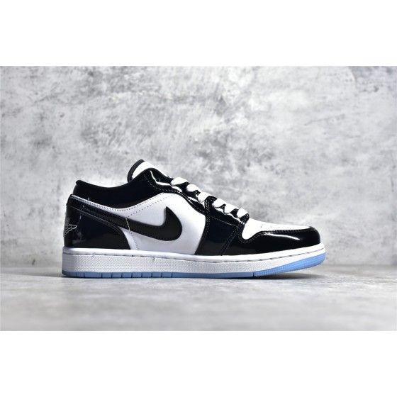 Air Jordan 1 Low Top Patent Leather White and Black