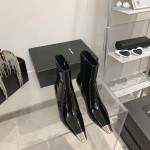 𝙎𝙖𝙞𝙣𝙩 𝙇𝙖𝙪𝙧𝙚𝙣𝙩 | 𝟐𝟎𝟐𝟐/𝐒𝐒 𝐧𝐞𝐰 YSL｜Saint Laurent Metal Toe Series New High Heeled Boots