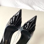 𝙎𝙖𝙞𝙣𝙩 𝙇𝙖𝙪𝙧𝙚𝙣𝙩 | 𝟐𝟎𝟐𝟐/𝐒𝐒 𝐧𝐞𝐰 YSL｜CHICA TPU transparent high heels Imported sheepskin