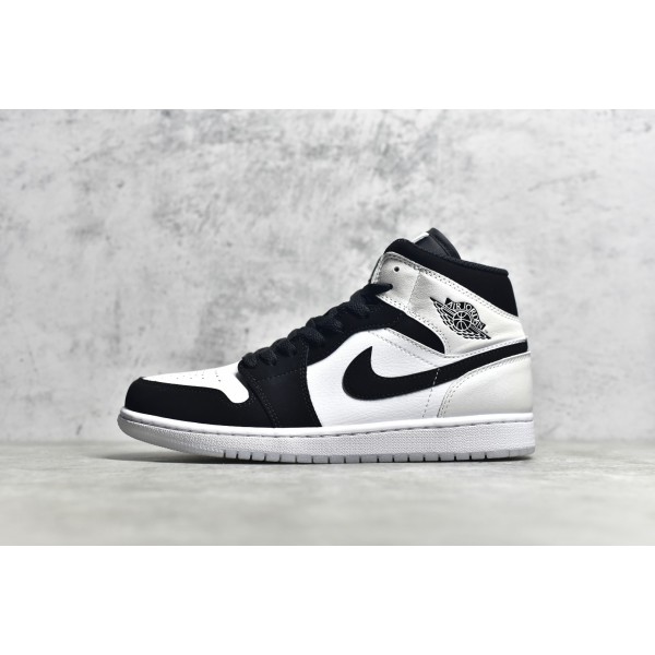 Air Jordan 1 MiD Black and White Panda
