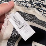 𝐃𝐢𝐨𝐫 ·《Bookmark Square Scarf》Navy Blue 100% Silk