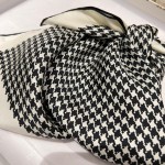 𝐃𝐢𝐨𝐫 ·《千鸟格方巾》黑色100%桑蚕丝