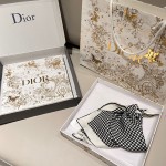 𝐃𝐢𝐨𝐫 ·《千鸟格方巾》黑色100%桑蚕丝