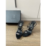 𝙎𝙖𝙞𝙣𝙩 𝙇𝙖𝙪𝙧𝙚𝙣𝙩 | 𝟐𝟎𝟐𝟐/𝐒𝐒 𝐧𝐞𝐰 YSL｜Saint Laurent new rhinestone buckle sandals snakeskin grain cowhide
