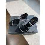 𝙎𝙖𝙞𝙣𝙩 𝙇𝙖𝙪𝙧𝙚𝙣𝙩 | 𝟐𝟎𝟐𝟐/𝐒𝐒 𝐧𝐞𝐰 YSL｜Saint Laurent new rhinestone buckle sandals snakeskin grain cowhide