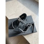 𝙎𝙖𝙞𝙣𝙩 𝙇𝙖𝙪𝙧𝙚𝙣𝙩 | 𝟐𝟎𝟐𝟐/𝐒𝐒 𝐧𝐞𝐰 YSL｜Saint Laurent new rhinestone buckle sandals snakeskin grain cowhide