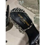 𝙎𝙖𝙞𝙣𝙩 𝙇𝙖𝙪𝙧𝙚𝙣𝙩 | 𝟐𝟎𝟐𝟐/𝐒𝐒 𝐧𝐞𝐰 YSL｜Saint Laurent new metal chain high heels luxury metal rhinestone buckle