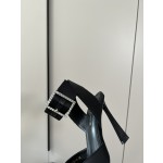 𝙎𝙖𝙞𝙣𝙩 𝙇𝙖𝙪𝙧𝙚𝙣𝙩 | 𝟐𝟎𝟐𝟐/𝐒𝐒 𝐧𝐞𝐰 YSL｜Saint Laurent silk diamond buckle high heels Imported silk