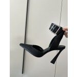 𝙎𝙖𝙞𝙣𝙩 𝙇𝙖𝙪𝙧𝙚𝙣𝙩 | 𝟐𝟎𝟐𝟐/𝐒𝐒 𝐧𝐞𝐰 YSL｜Saint Laurent silk diamond buckle high heels Imported silk