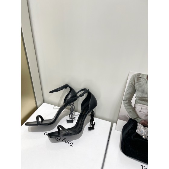 𝙎𝙖𝙞𝙣𝙩 𝙇𝙖𝙪𝙧𝙚𝙣𝙩 | 𝟐𝟎𝟐𝟐/𝐒𝐒 𝐧𝐞𝐰 YSL｜Saint Laurent silk diamond buckle high heels Imported silk