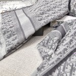 𝐃𝐢𝐨𝐫 · 23款新款牛仔系列-字母长巾浅灰色45%棉32%羊毛23%真丝