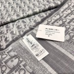 𝐃𝐢𝐨𝐫 · 23款新款牛仔系列-字母长巾浅灰色45%棉32%羊毛23%真丝