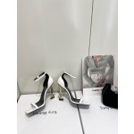 𝙎𝙖𝙞𝙣𝙩 𝙇𝙖𝙪𝙧𝙚𝙣𝙩 | 𝟐𝟎𝟐𝟐/𝐒𝐒 𝐧𝐞𝐰 YSL｜Saint Laurent silk diamond buckle high heels Imported silk